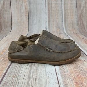Olukai Moloa Leather Slip On Size 13